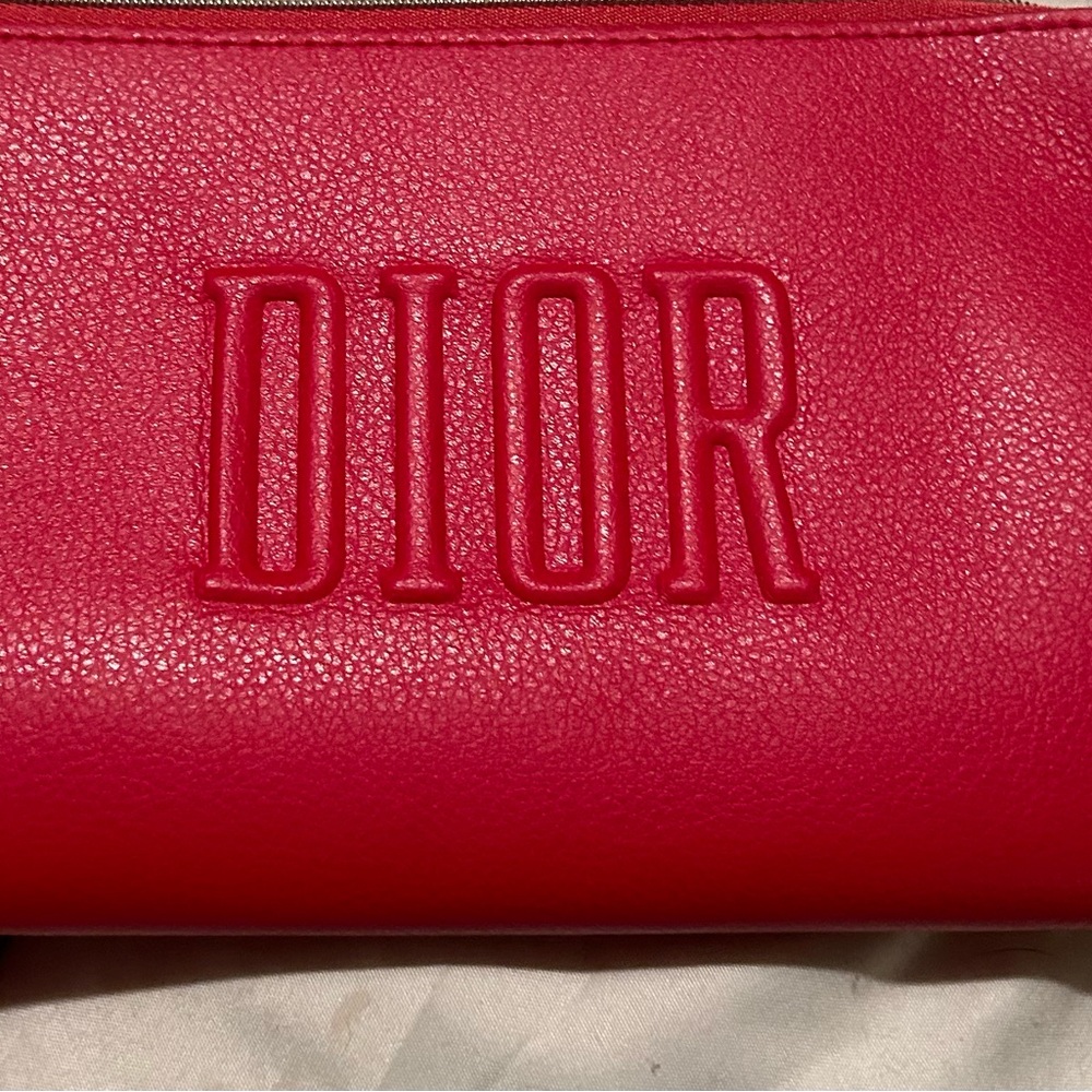 Dior makeup bag